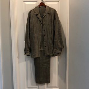 Linen pants suit